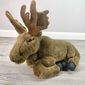 1998 Heartfelt Collectibles Moose Plush Lifelike Realistic Stuffed Animal Toy